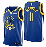 Men's Golden State Warriors #11 Klay Thompson Royal With No.6 Patch Stitched Jersey Dzhi,baseball caps,new era cap wholesale,wholesale hats